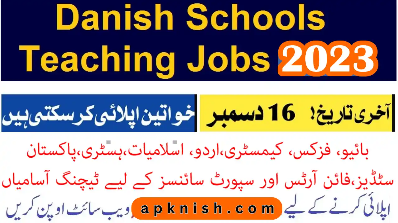 Daanish school jobs