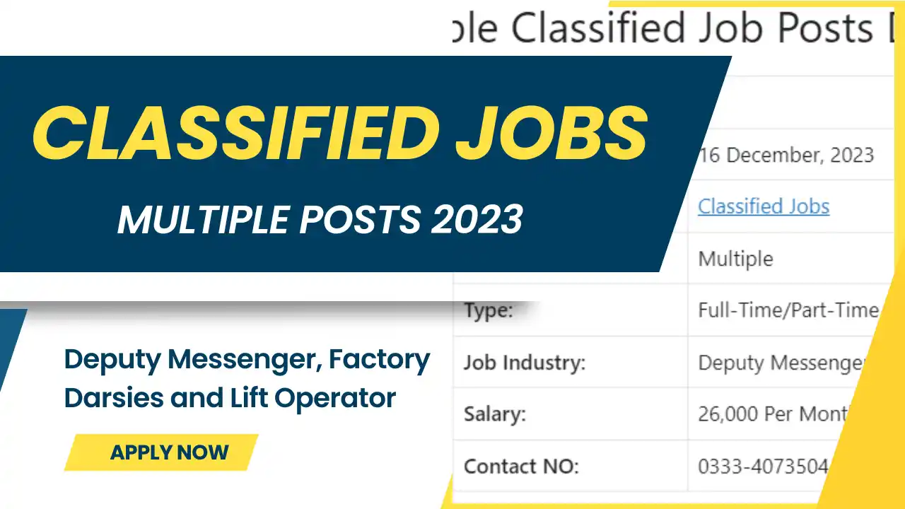 Multiple Classified Job Posts