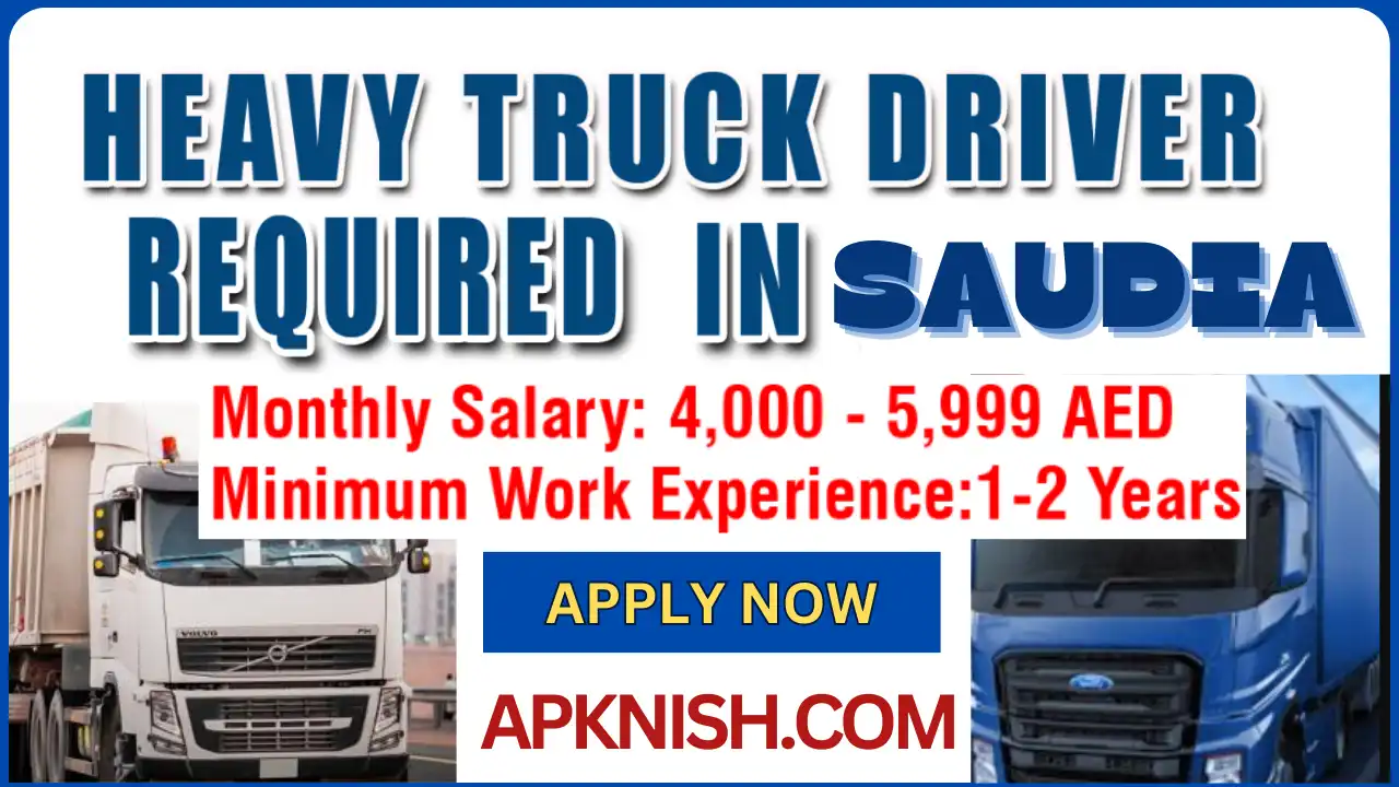 HTV Driver Jobs in Saudi Arabia